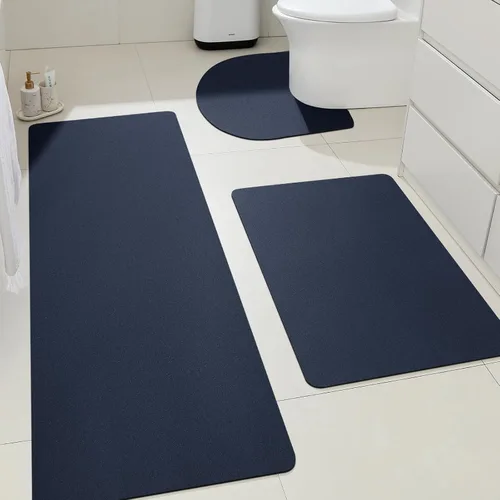 Miniatura 66 de ACCUMTEK Alfombrilla de Baño Ultra Delgada, Alfombrillas de Baño Antideslizantes con Respaldo Mejorado para Colocar Bajo la Puerta, Alfombras