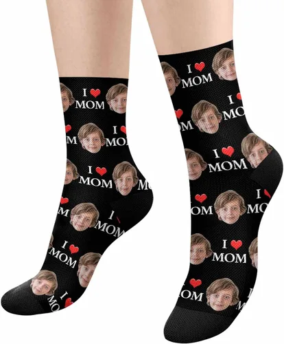 Miniatura 145 de Artsadd Calcetines personalizados para mujeres y hombres, amantes de los perros y gatos, regalos divertidos unisex personalizados