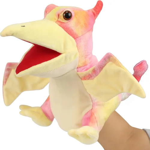 Marionetas de mano, marionetas para niños, marionetas de dinosaurio, juguetes de dinosaurio, marioneta de dinosaurio de peluche, marioneta de mano
