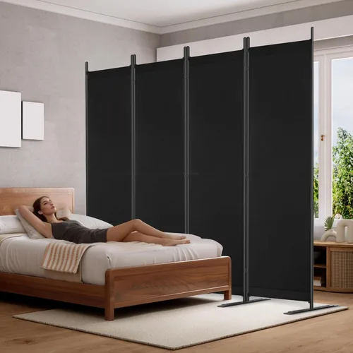 Miniatura 8 de Divisor de habitación, pantalla plegable de privacidad de 6 pies de alto, divisor de pared portátil de 88 pulgadas de ancho para separación