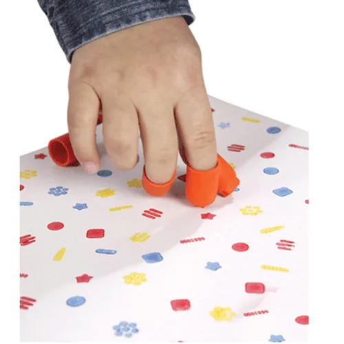 Miniatura 2 de READY 2 LEARN Dedales de sello – Juego de 24 – Sellos para niños – 8 patrones de bricolaje para planificadores, cuadernos, tarjetas y bordes