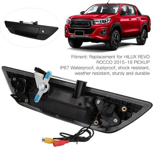 Miniatura 4 de Cámara de respaldo inversa, IP67 170° ángulo de visión nocturna cámara de respaldo del coche para 2015‑19 Pickup