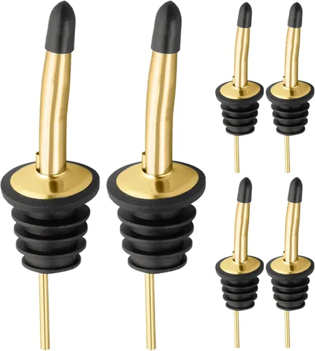 Miniatura 9 de Pafusen Paquete de 12 vertedores de botellas de licor, boquilla para verter licor para botellas de licor, boquilla dispensadora de aceite de oliva