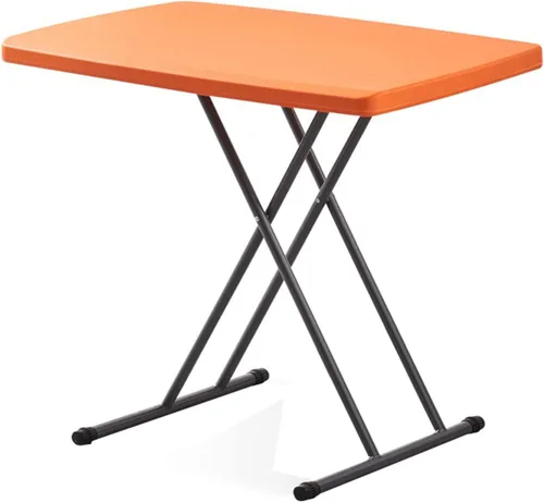 Mesa plegable de plástico, bandeja de TV para laptop, mesa de aperitivos portátil de altura ajustable duradera para uso doméstico, picnic, fiesta