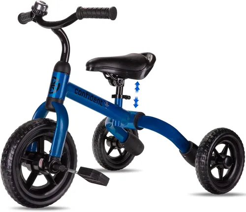 YGJT Triciclo 3 en 1 para niños de 2 a 5 años, bicicletas de equilibrio plegables para niños con asiento ajustable y pedal extraíble, juguetes de