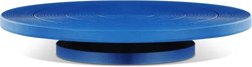 Acellegic Rueda de bandas de hierro fundido resistente de 12 pulgadas, rueda giratoria de doble cara para esculpir cerámica con rodamientos de bolas