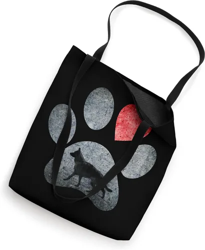 Miniatura 2 de Bolsa de regalo de corazón rojo con patas de pastor alemán