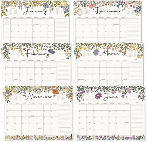 Miniatura 2 de Cabbrix - Calendario de escritorio 2026 con alfombrilla de escritorio, calendario grande de escritorio de 15 x 12 pulgadas, desde enero de 2026 Verde