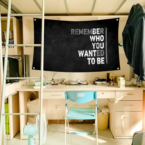 Miniatura 5 de Bandera inspiradora con citas motivacionales para decoración de pared, tapiz de 3 x 5 pies, dormitorio universitario, gimnasio, oficina, decoración