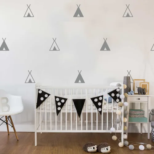 Miniatura 4 de Tribal Tipi de vinilo set – Beso Cut Calcomanía de Teepee by chromantics