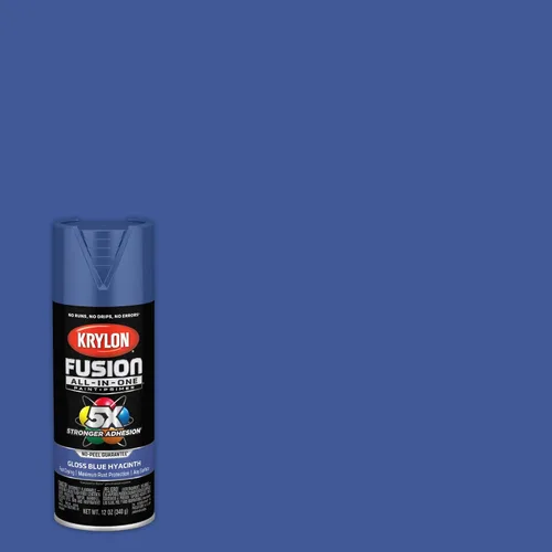 Miniatura 286 de Krylon Fusion - Pintura en aerosol adhesiva todo en uno para uso en interiores y exteriores, 12 onzas, aluminio