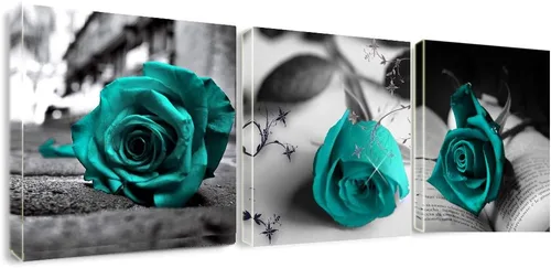 Miniatura 3 de Amoy Art - Lienzo con impresión giclée de mariposa sobre flores rosadas, arte abstracto, para decorar tu casa, oficina, paredes, juego de 3 piezas