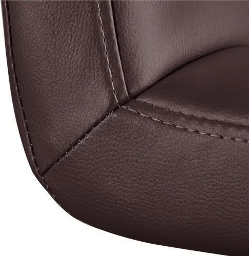 Miniatura 9 de Yaheetech Silla de Escritorio de Tareas de Cuero PU con Respaldo Medio, Silla Giratoria Moderna y Ajustable para Oficina en Casa con Ruedas Suaves