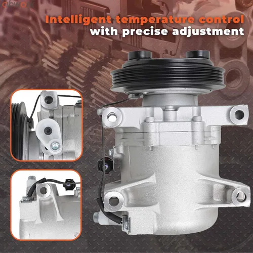 Miniatura 5 de labwork Compresor de CA con embrague de repuesto para Nissan Xterra 3.3L V6 2000-2004 Reemplazo para Nissan Frontier 3.3L V6 1999-2004 CO 10386C