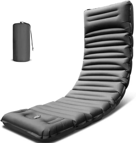 Miniatura 10 de Myxslop Colchoneta para dormir, colchoneta inflable ultraligera para acampar con almohada y bomba, colchón de aire súper portátil, ideal