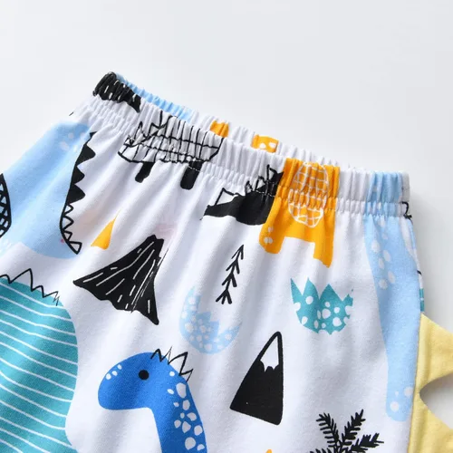 Miniatura 5 de Conjunto de 3 piezas de ropa de bebé recién nacido con estampado de manga larga + pantalones + sombrero
