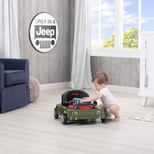 Miniatura 8 de Jeep Classic Wrangler 3 en 1 Crece Conmigo Andador de Actividades - Cuenta con música, luces, bandeja de juego extraíble, modo andador de empuje, se