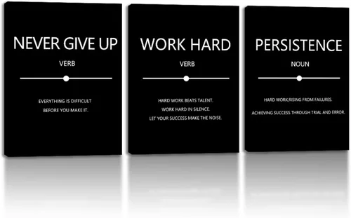 Miniatura 13 de Arte de pared motivacional para oficina, lienzo inspirador, arte de pared, póster de ajetreo, impresión de cita de empresario, pintura de pared, 3