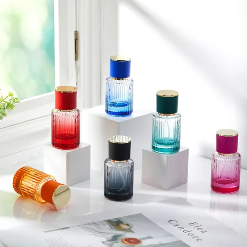 Miniatura 7 de Teenyyou 12 botellas de perfume de vidrio vacías de 30/50/3.4 fl oz a granel para fabricantes de perfumes, botellas de colonia atomizadoras Negro