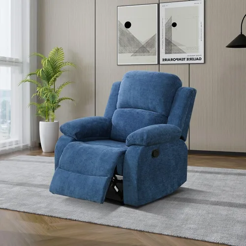 Miniatura 16 de Conjunto de sofá para sala de Estar, sillón reclinable de cuero transpirable, sofá de 3 plazas para cine en casa con portavasos para apartamento