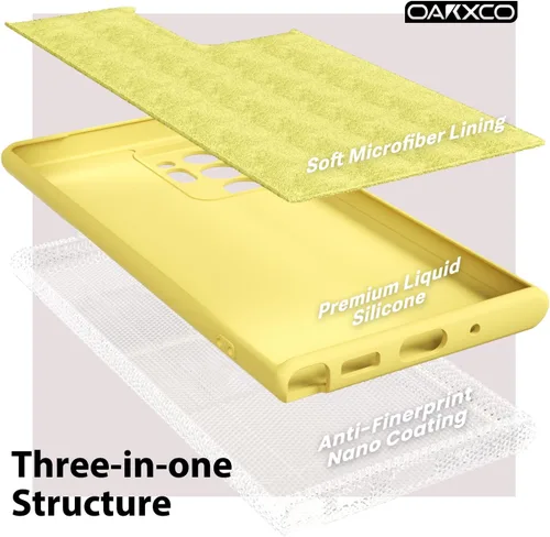 Miniatura 5 de oakxco Funda para teléfono Samsung Galaxy Note 20 Ultra de silicona líquida, bonita funda delgada y fina de goma suave TPU lisa y suave de gel