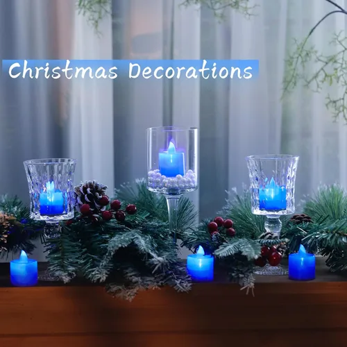 Miniatura 2 de Bolsas luminarias para velas con diseño de sol, resistentes al fuego, para bodas, Halloween, cumpleaños, Año Nuevo, fiestas, cenas, eventos Azul
