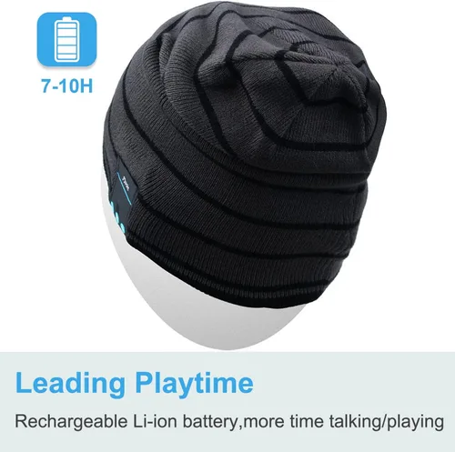 Miniatura 65 de Rotibox - Gorro inalámbrico con Bluetooth para deportes al aire libre, regalo de Navidad.