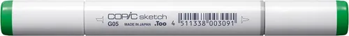 Copic Marker Copic Sketch Markers, Verde Esmeralda G05 Verde Esmeralda