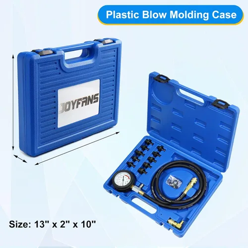 Miniatura 9 de JoyFans Herramienta probadora de presión de aceite, kit de medidor de presión de aceite de 0-140PSI para sistema de combustible, sensor mecánico