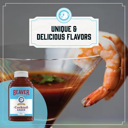 Miniatura 4 de Beaver Brand - Salsa de cóctel con rábano picante recién rallado, 13 onzas, salsa de cóctel de mariscos y camarones