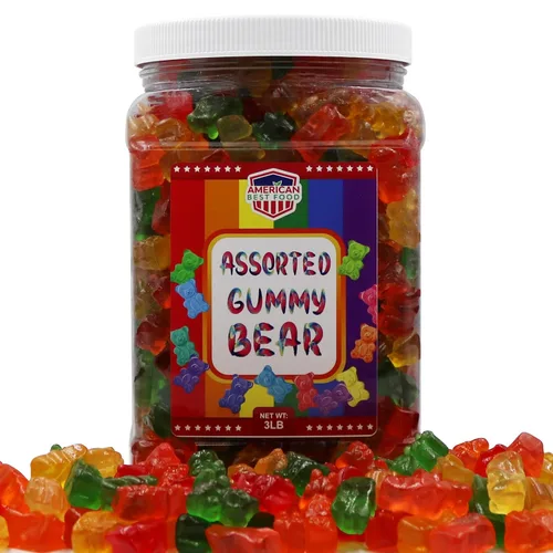 Miniatura 3 de Gomitas arcoíris de colores surtidos, tarro (3 lb) (oso surtido)