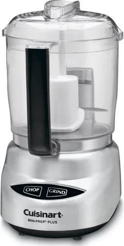 Miniatura 2 de Cuisinart Mini Prep Plus - Procesador de alimentos, 4 tazas, acero inoxidable cepillado y batidora de mano HM-50 Power Advantage de 5 velocidades