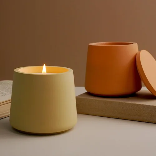Miniatura 3 de Juego de Moldes para Velas con Tapa y Caja de Almacenamiento, Moldes de Vaso para Velas de Silicona Creativos, Moldes de Botella de Hormigón