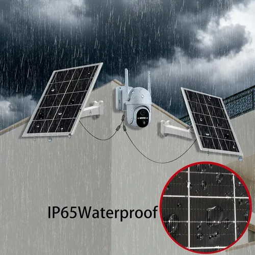 Miniatura 7 de Panel solar de 5 V y 16 W, paquete de 2 unidades IP65 impermeable con puertos USB-C/Micro USB/CC, cable de 9.8 pies para teléfono/banco
