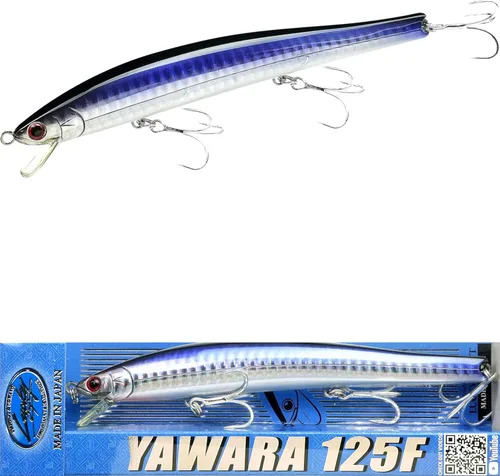 Miniatura 17 de LUCKY CRAFT FlashMinnow 125 YAWARA, señuelos de pesca de agua salada, accesorios y equipo de pesca de surf Jerkbait, señuelos de pesca de fletán