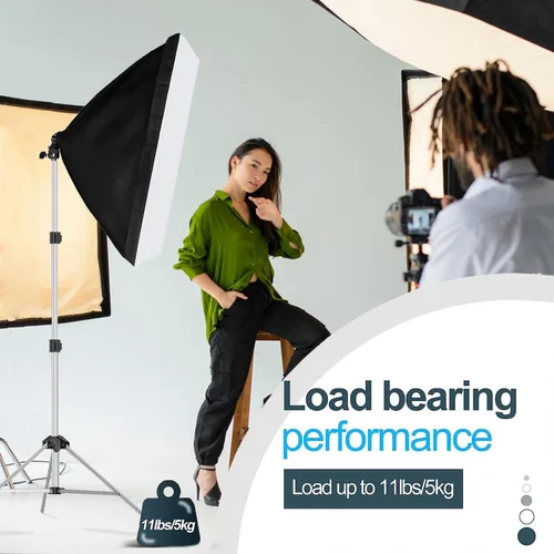 Miniatura 6 de EMART Soporte de Luz de 7 Pies para Fotografía, Trípode Portátil para Foto y Video, Paquete de 2 Soportes de Iluminación con Estuche de Transporte