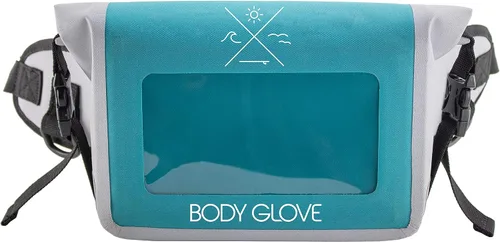 Miniatura 6 de Body Glove Costa Riñonera impermeable para deportes, senderismo, playa con bolsillo transparente para teléfono Verde azulado