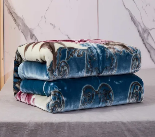 Miniatura 7 de LGYKUMEG Manta coreana con peso de 79 x 91 pulgadas, cálida manta de felpa de forro polar de invierno, súper suave y cálida, manta reversible de 2