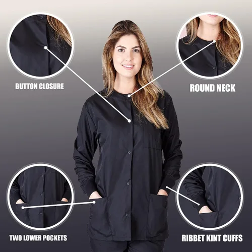 Miniatura 4 de Chaqueta médica de calentamiento para mujer, chaquetas médicas para mujer
