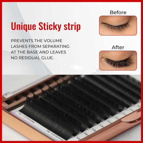 Miniatura 5 de THE LASH SUPPLY Ellipse - Extensión de pestañas planas para suministros profesionales, rizo C/D, 0.20 de grosor, pestañas planas de elipse falsas