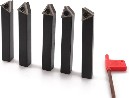 Miniatura 4 de Juego de 5 herramientas de torneado de carburo indexables de 1/2 pulgada AL/AR/BL/BR/E estilo para torneado, revestimiento, taladrado, biselado, se