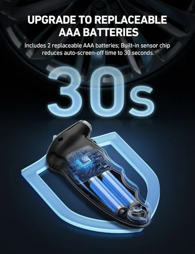 Miniatura 6 de AstroAI Medidor digital de presión de neumáticos de 200 PSI, medidor de neumáticos industrial calibrado a ANSI B40.7 grado 2A (± 0.5%)