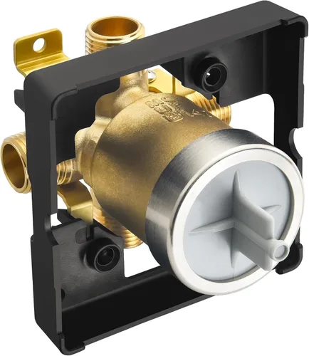RJDIBAN Válvula de ducha para Delta R10000-UNBX, conexión de 4 puertos de 1/2 pulgada, 1 paquete, kit de válvula R10000 compatible con Delta