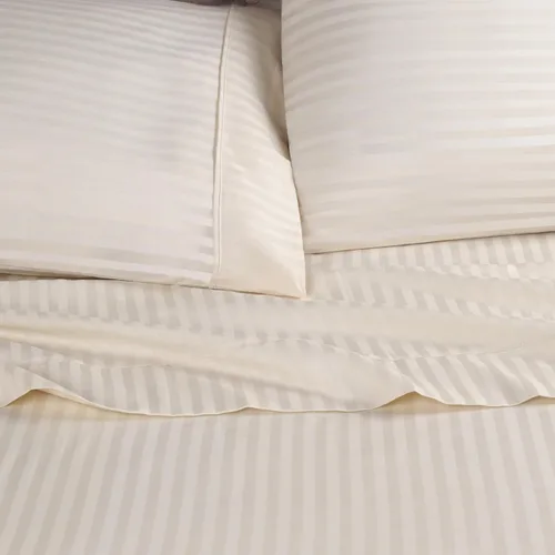 Miniatura 3 de Superior Egyptian Cotton 300 Thread Count Bed Sheet Set, 1 Elastic Deep Pocket Fitted Sheet, 1 Flat Sheet, 2 Pillowcases, Daily Sheets, Luxury Home