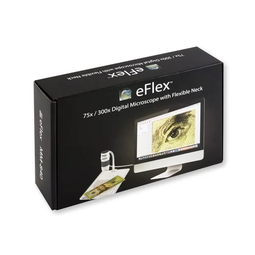 Miniatura 8 de Carson eFlex 75 x/300 x ampliación efectiva (sobre la base de un 21" monitor) con luz LED microscopio digital USB