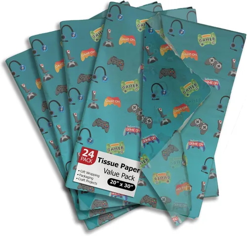 Miniatura 34 de Pro Supply Global Space Astronaut Papel de Seda Impreso para Bolsas o Cajas de Regalo y Envoltura - Papel de Seda Decorativo a Granel para Embalaje