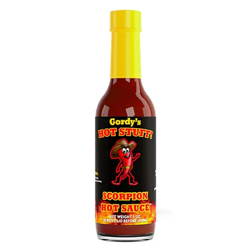 Miniatura 11 de Gordy's Hot Stuff! Salsa picante gourmet, hecha en Texas con chiles rojos para un sabor rico y complejo, hecha a mano en pequeños lotes, totalmente