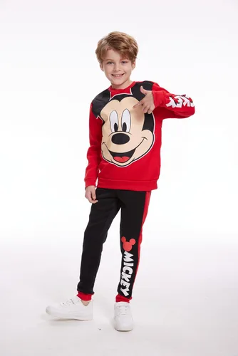 Miniatura 7 de Disney Mickey Mouse Conjunto de sudadera y pantalones para niños pequeños y niños de preescolar