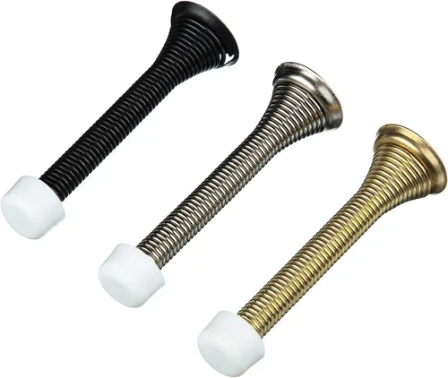 Miniatura 3 de Outus 50 piezas de tope de puerta de goma de repuesto de silicona para tope de puerta, topes para protección de pared y piso, tamaño universal Blanco