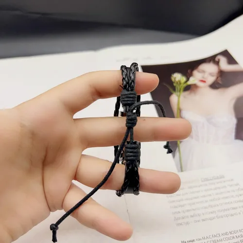 Miniatura 6 de ZZ ZINFANDEL Pulsera de espíritu de signos del zodiaco, 12 constelaciones hechas a mano con cuentas tejidas multicapa de cuero ajustable, accesorios